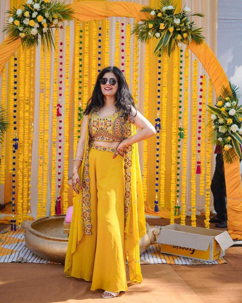 Georgette Sharara Salwar Suit 82
