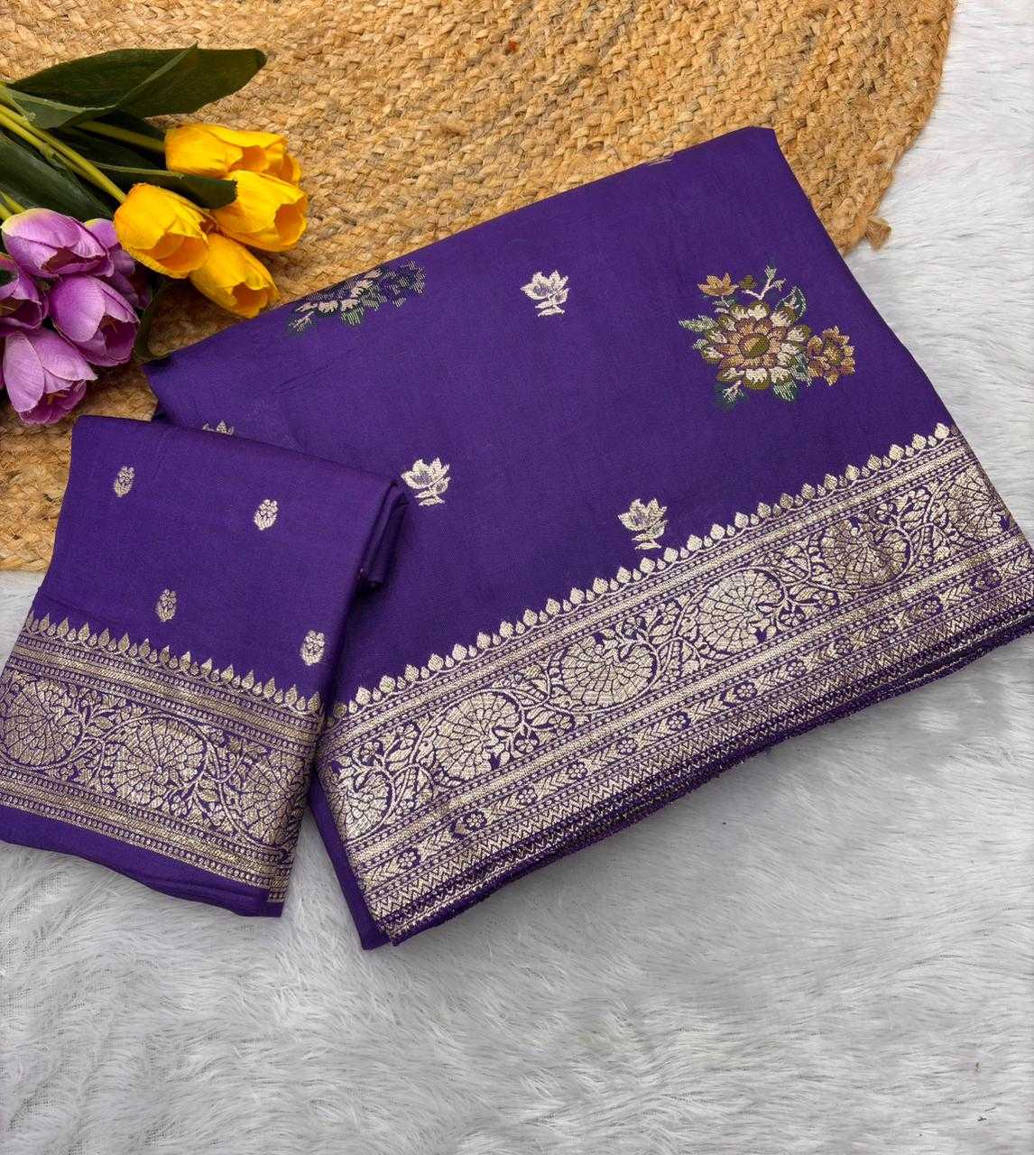 Pure Viscos Designer Saree