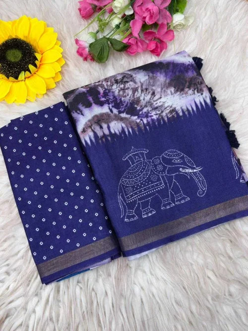 Aarohi Soft Cotton Designer Saree