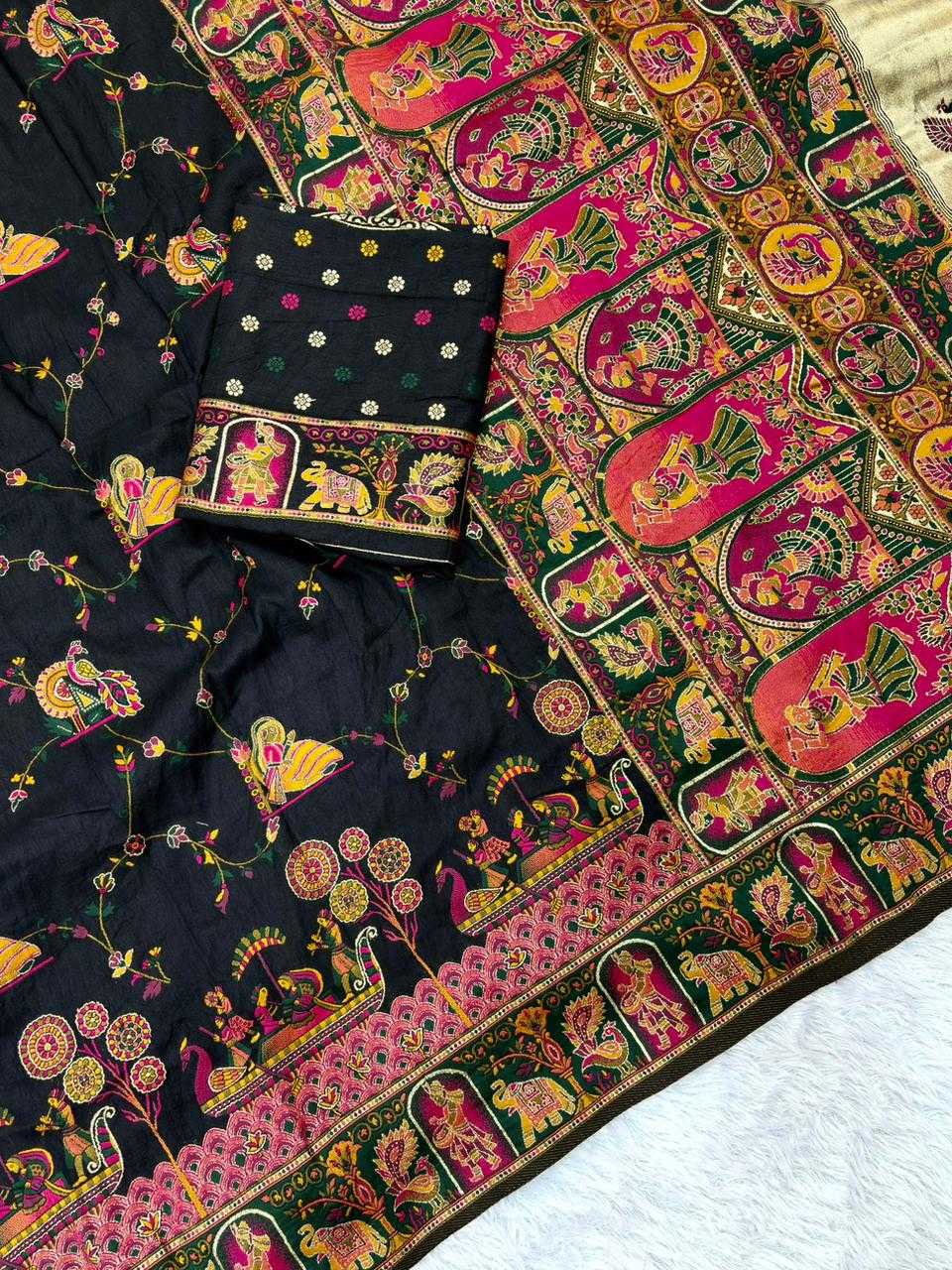 Pashmina Traditional Silk Saree