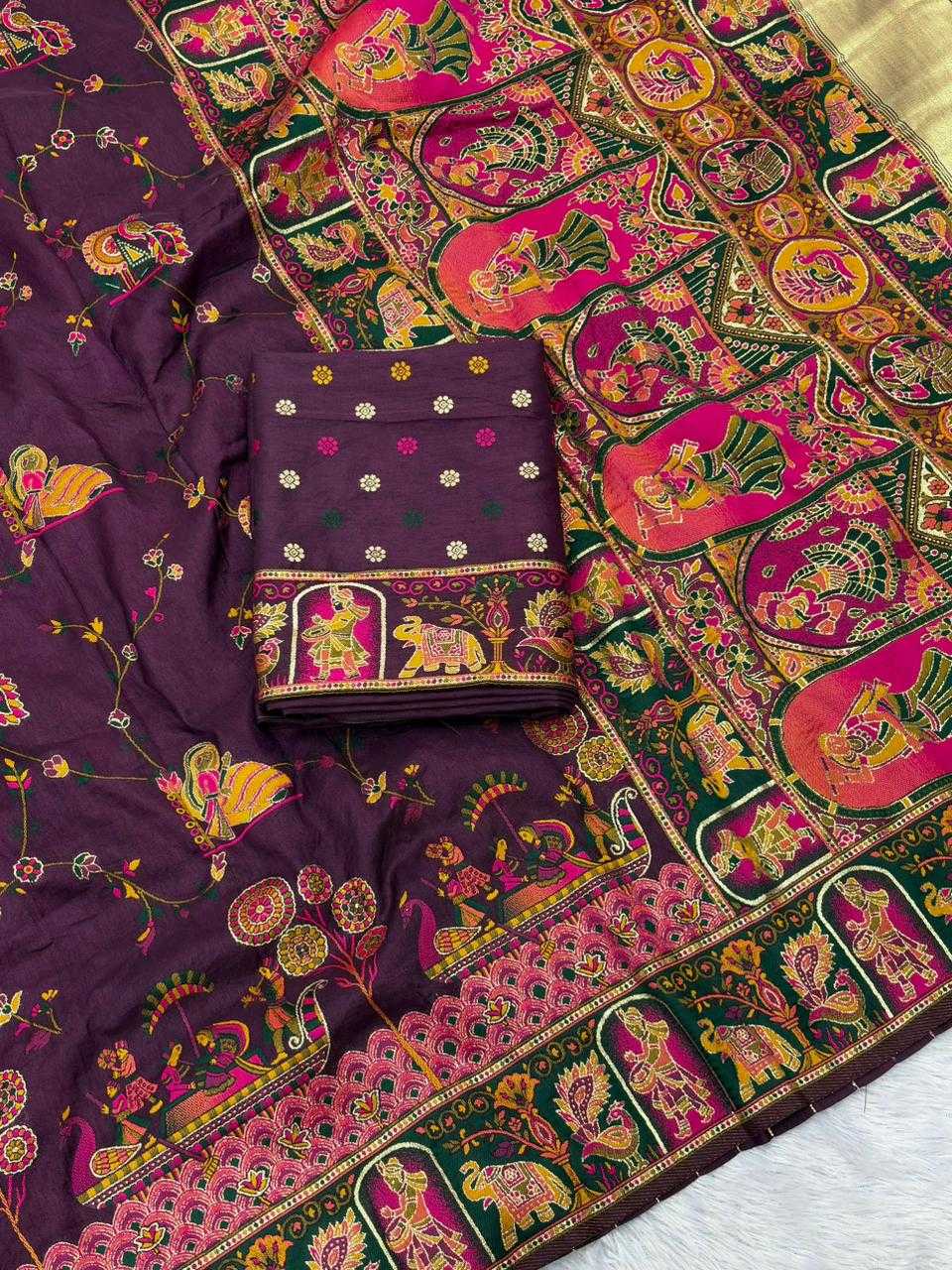 Pashmina Traditional Silk Saree