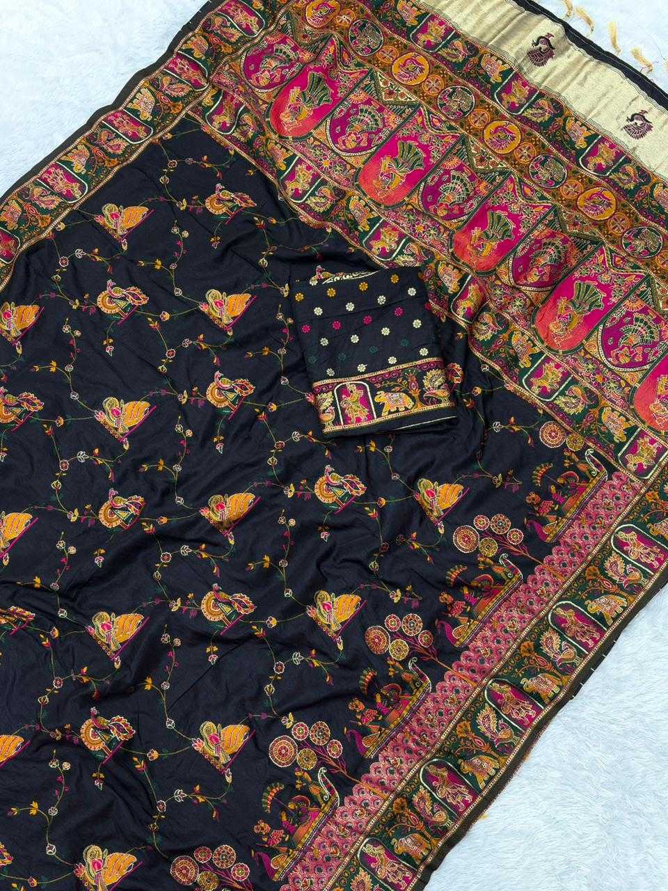 Pashmina Traditional Silk Saree