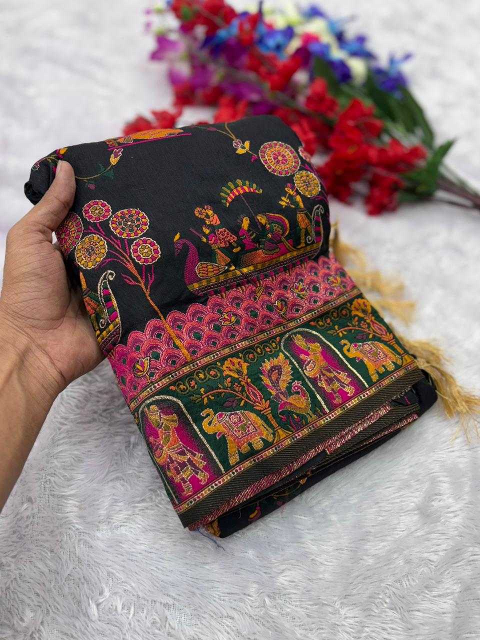 Pashmina Traditional Silk Saree