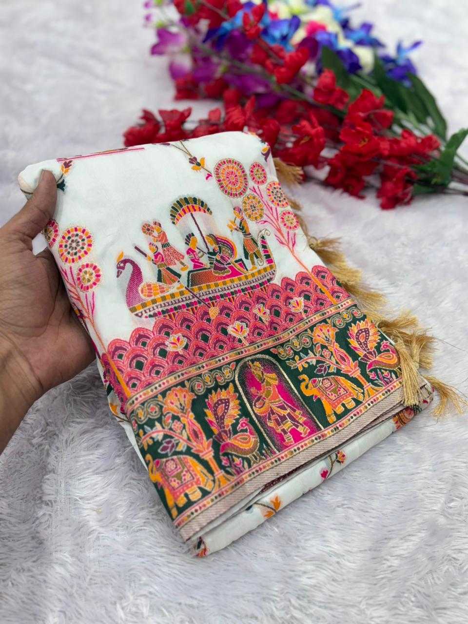 Pashmina Traditional Silk Saree