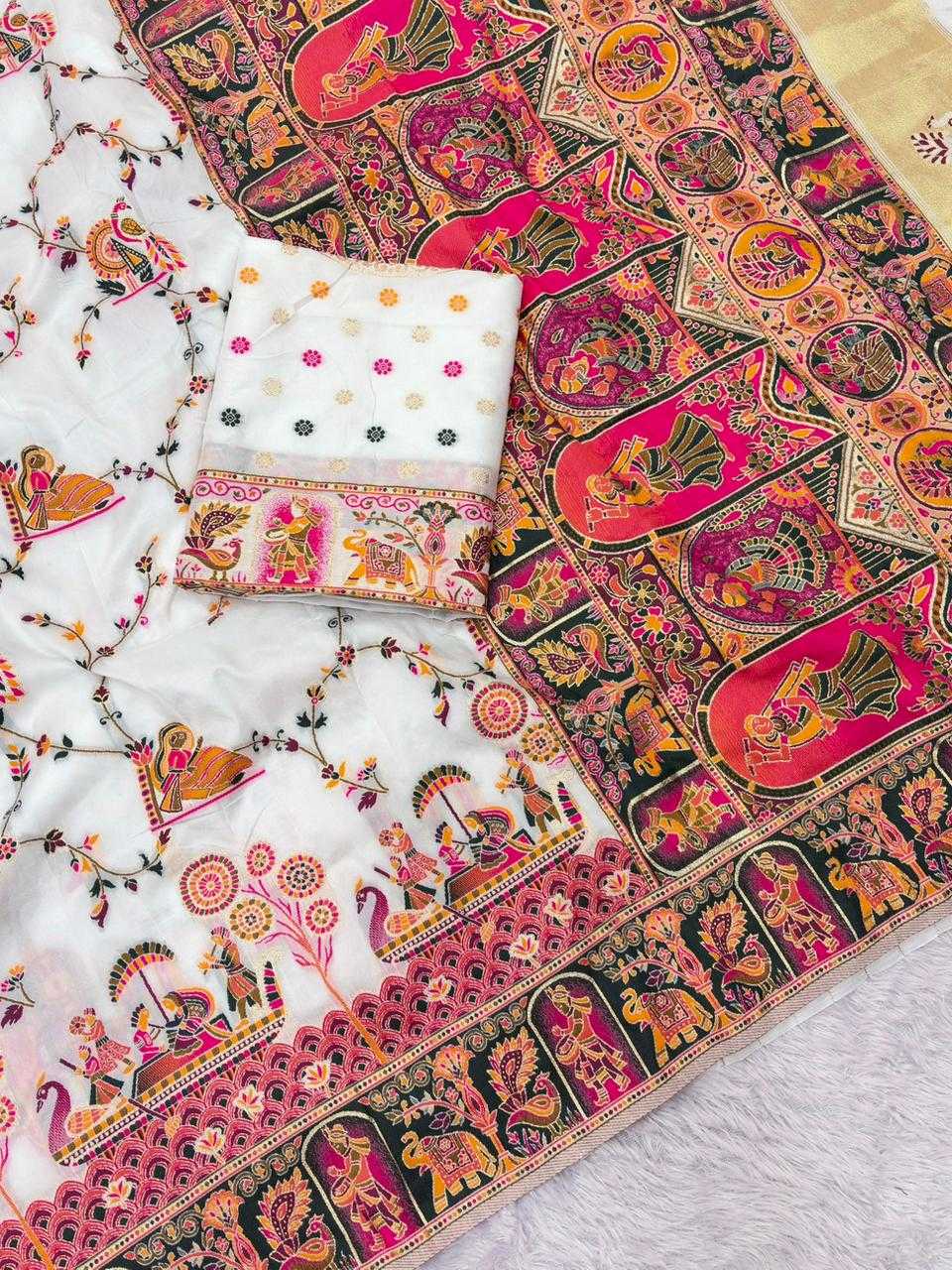 Pashmina Traditional Silk Saree
