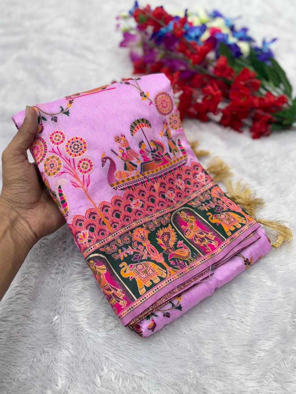 Pashmina Traditional Silk Saree