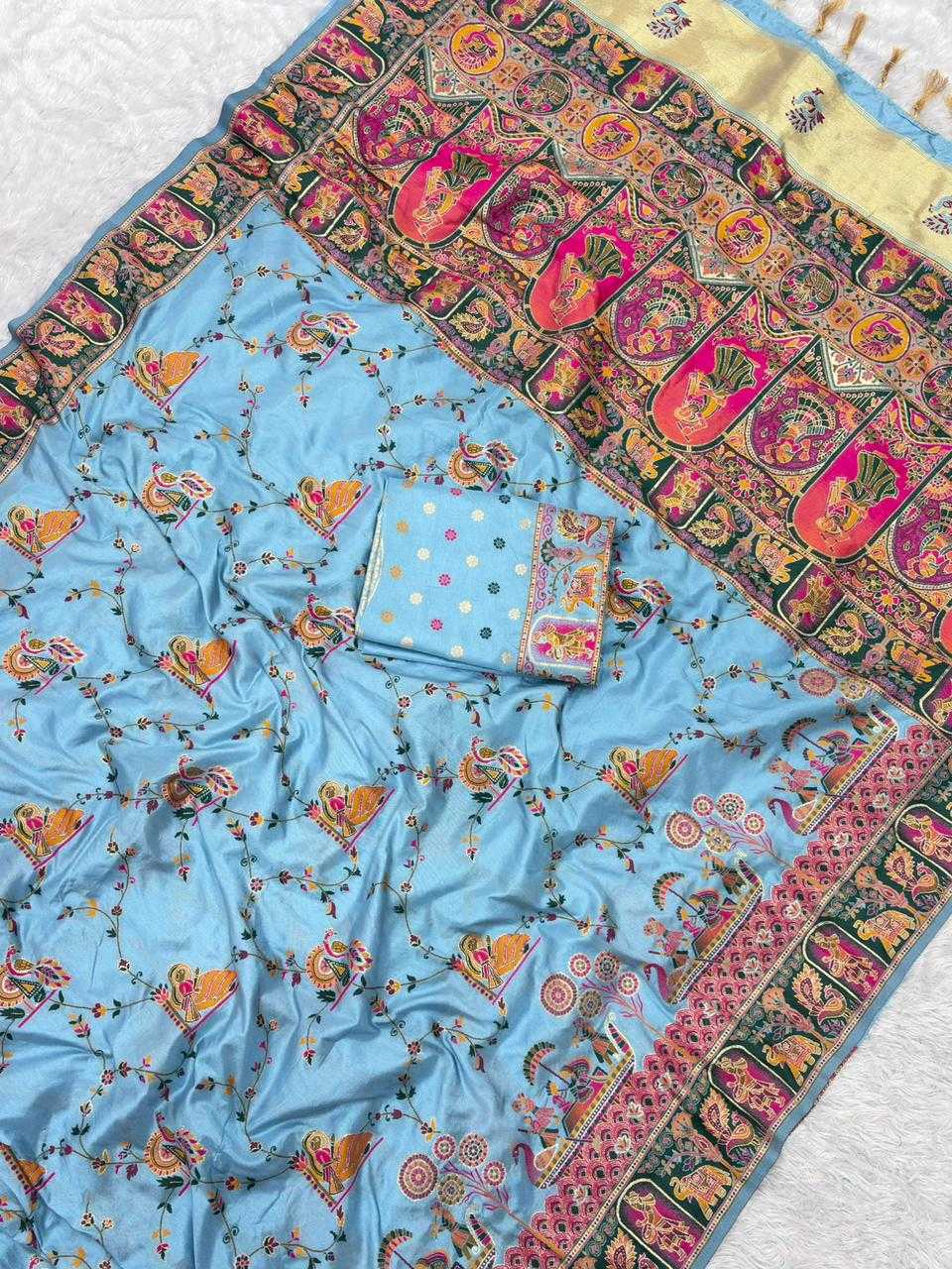 Pashmina Traditional Silk Saree