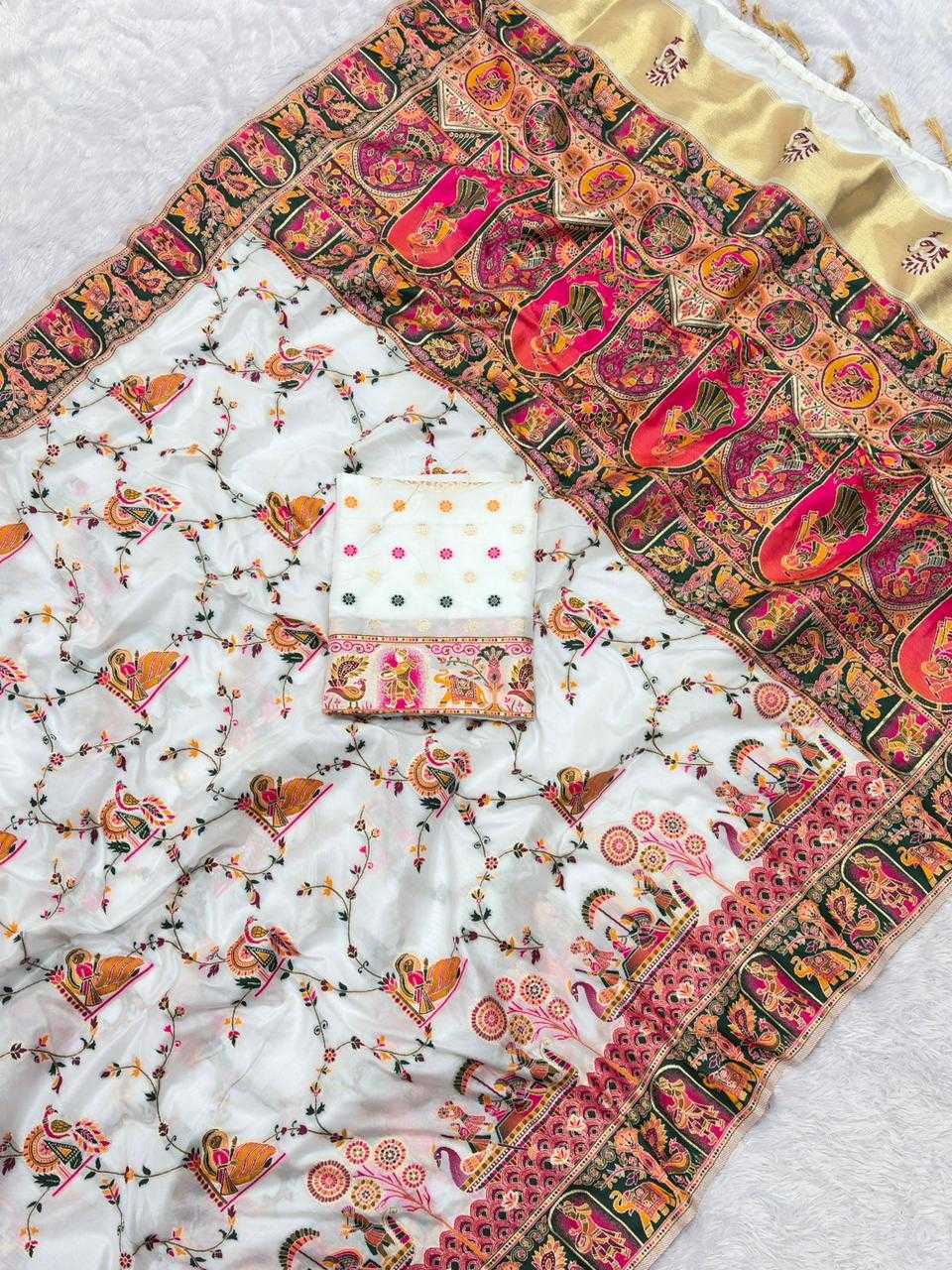 Pashmina Traditional Silk Saree