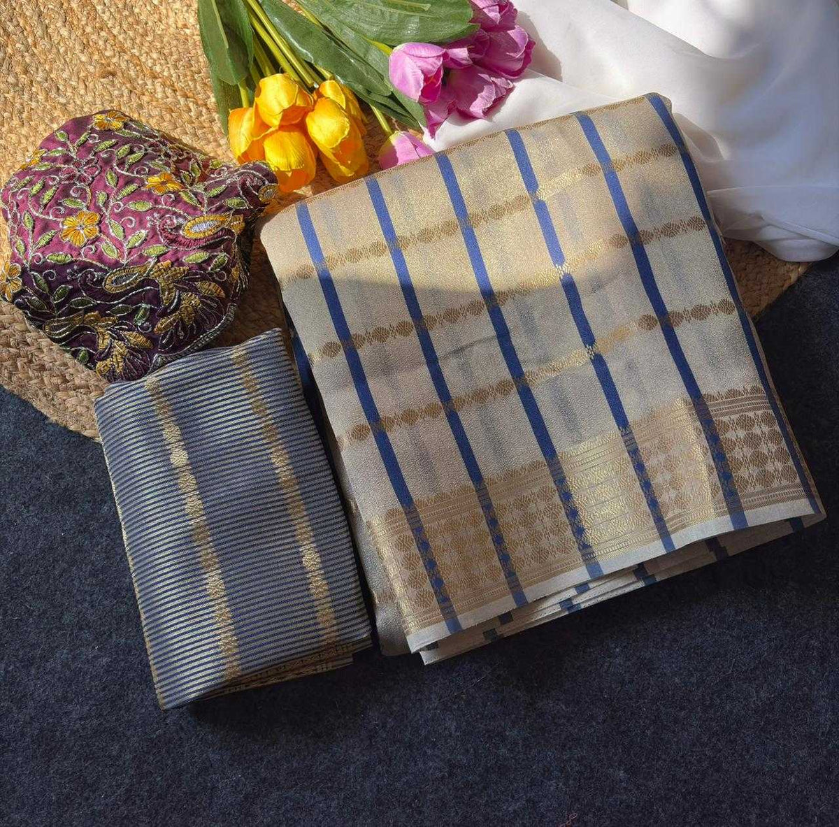 Aavya Tissue Designer Saree