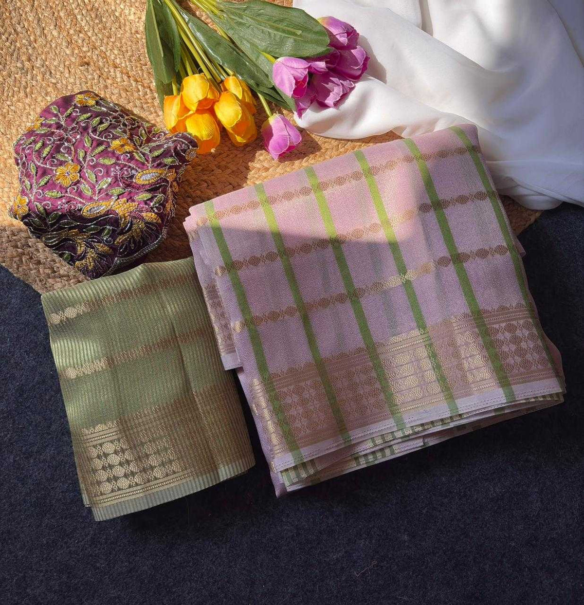 Aavya Tissue Designer Saree