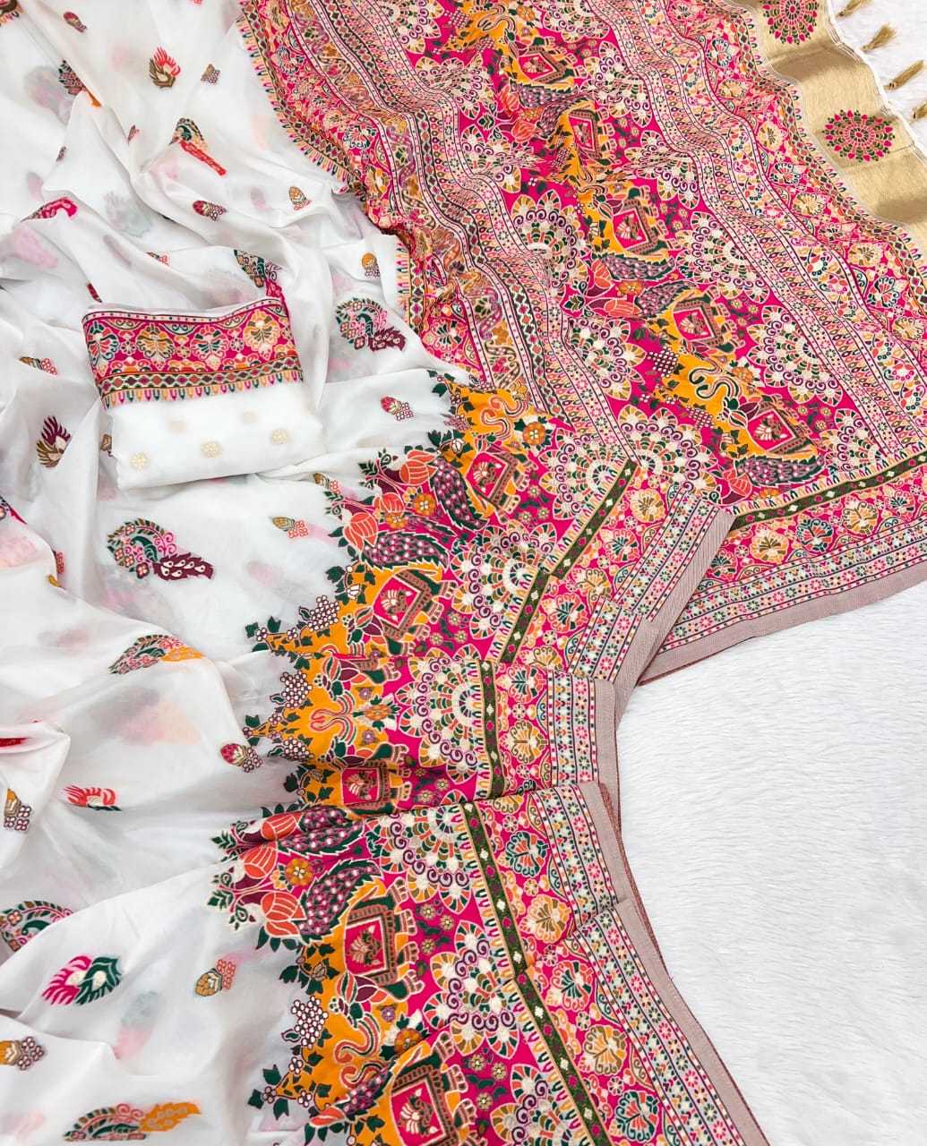 Abhaya Pashmina Party Wear Silk Saree