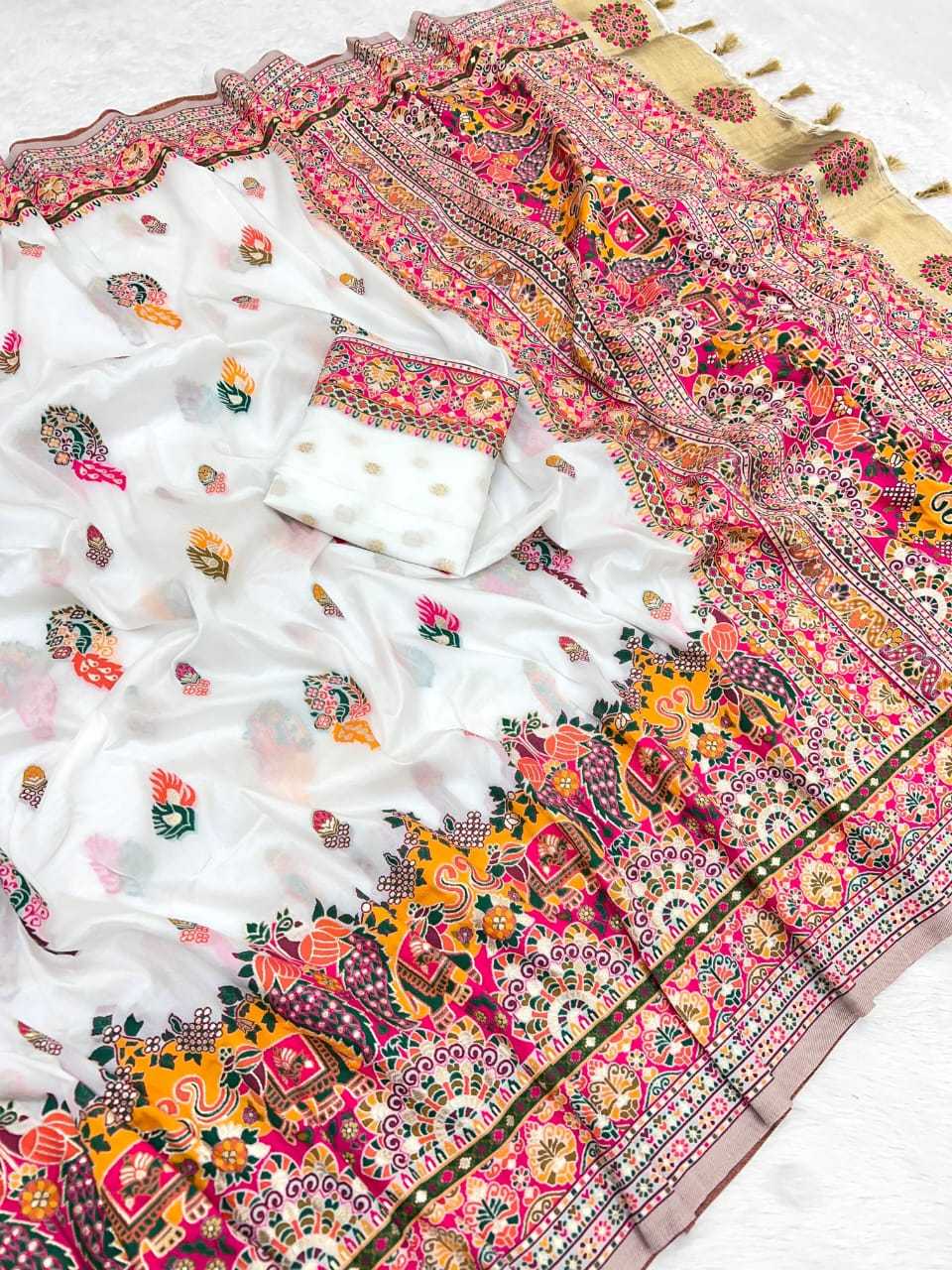 Abhaya Pashmina Party Wear Silk Saree