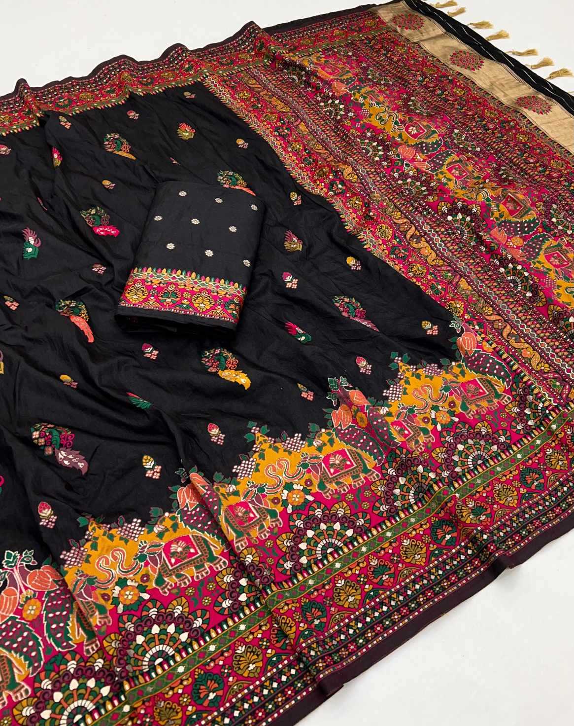 Abhaya Pashmina Party Wear Silk Saree