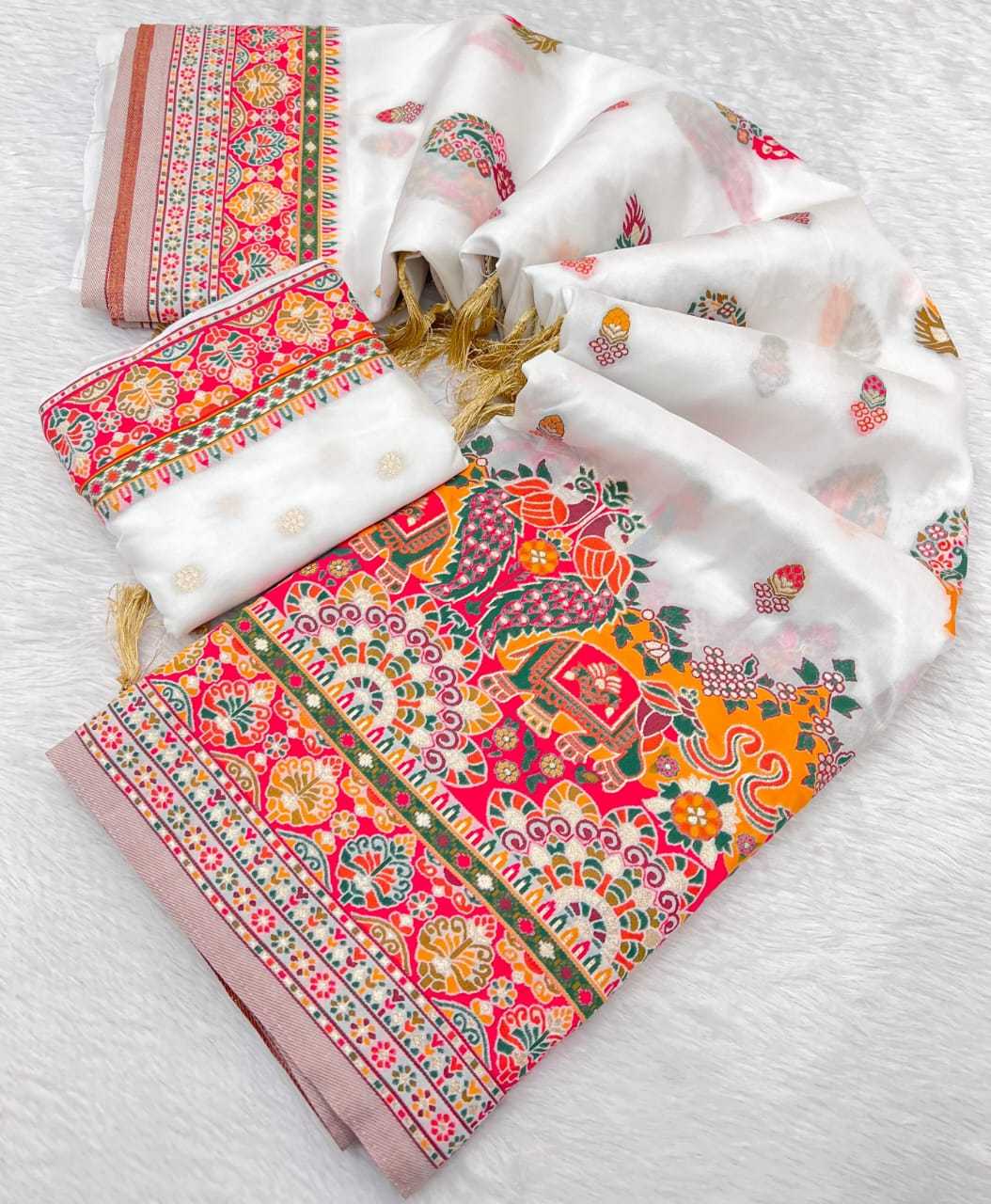 Abhaya Pashmina Party Wear Silk Saree