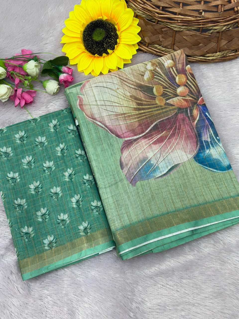 Cotton Printed Saree