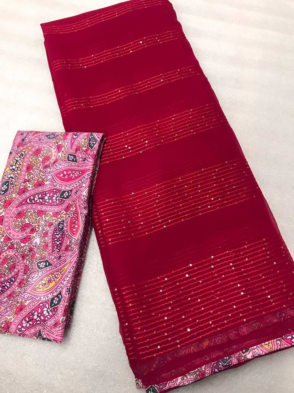 Anahita Chiffon Sequence Saree