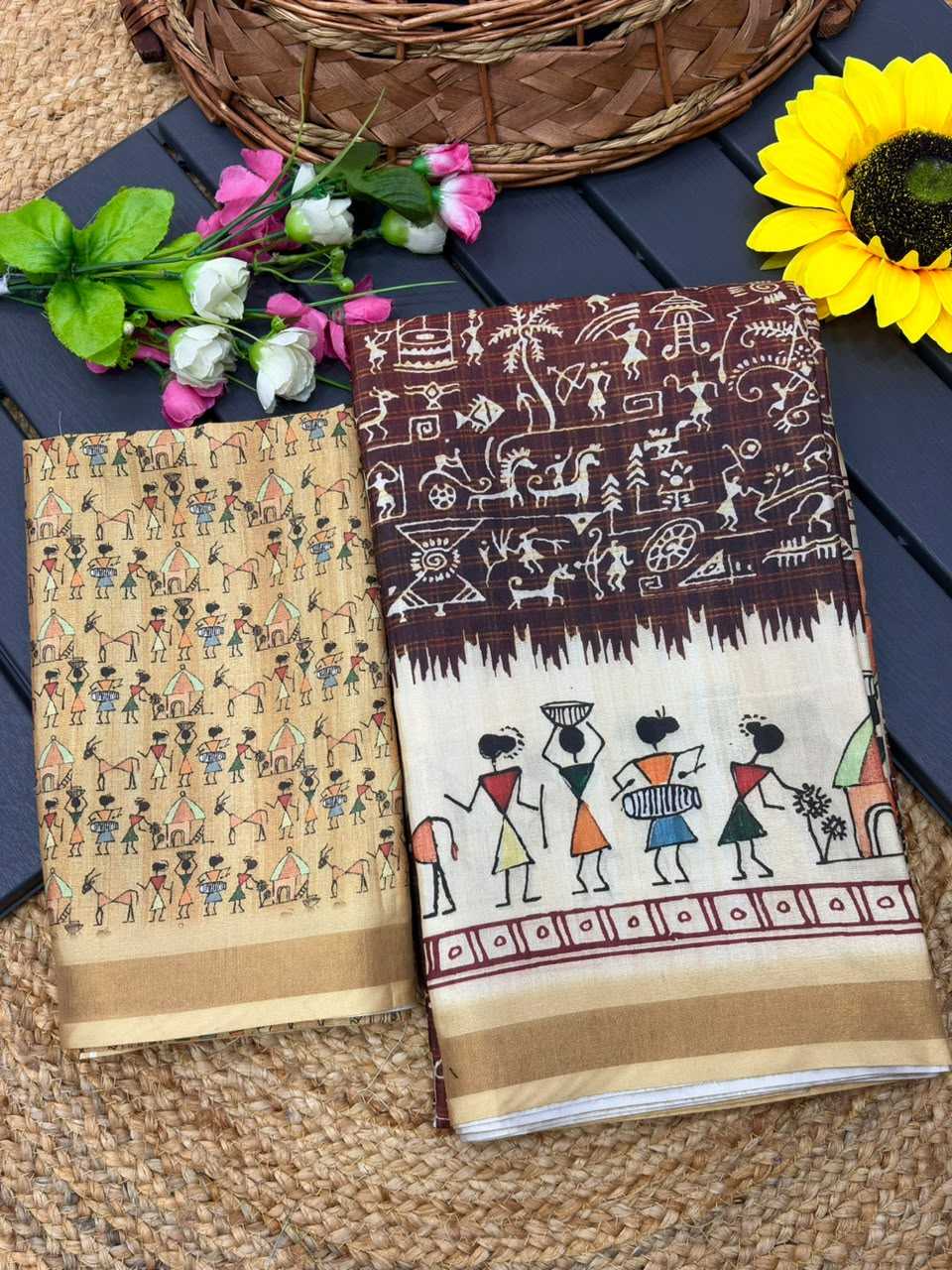 Cotton Linen Saree