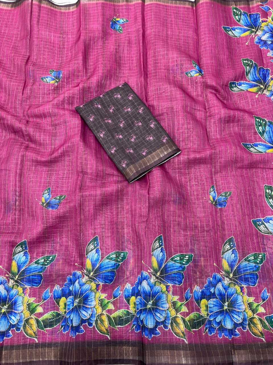 Cotton Linen Saree
