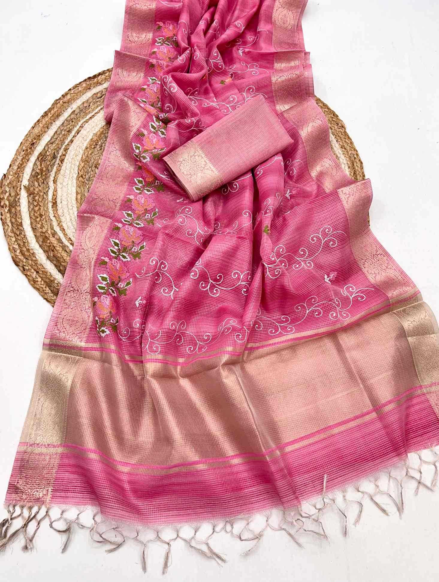 Kota Checks Designer Saree