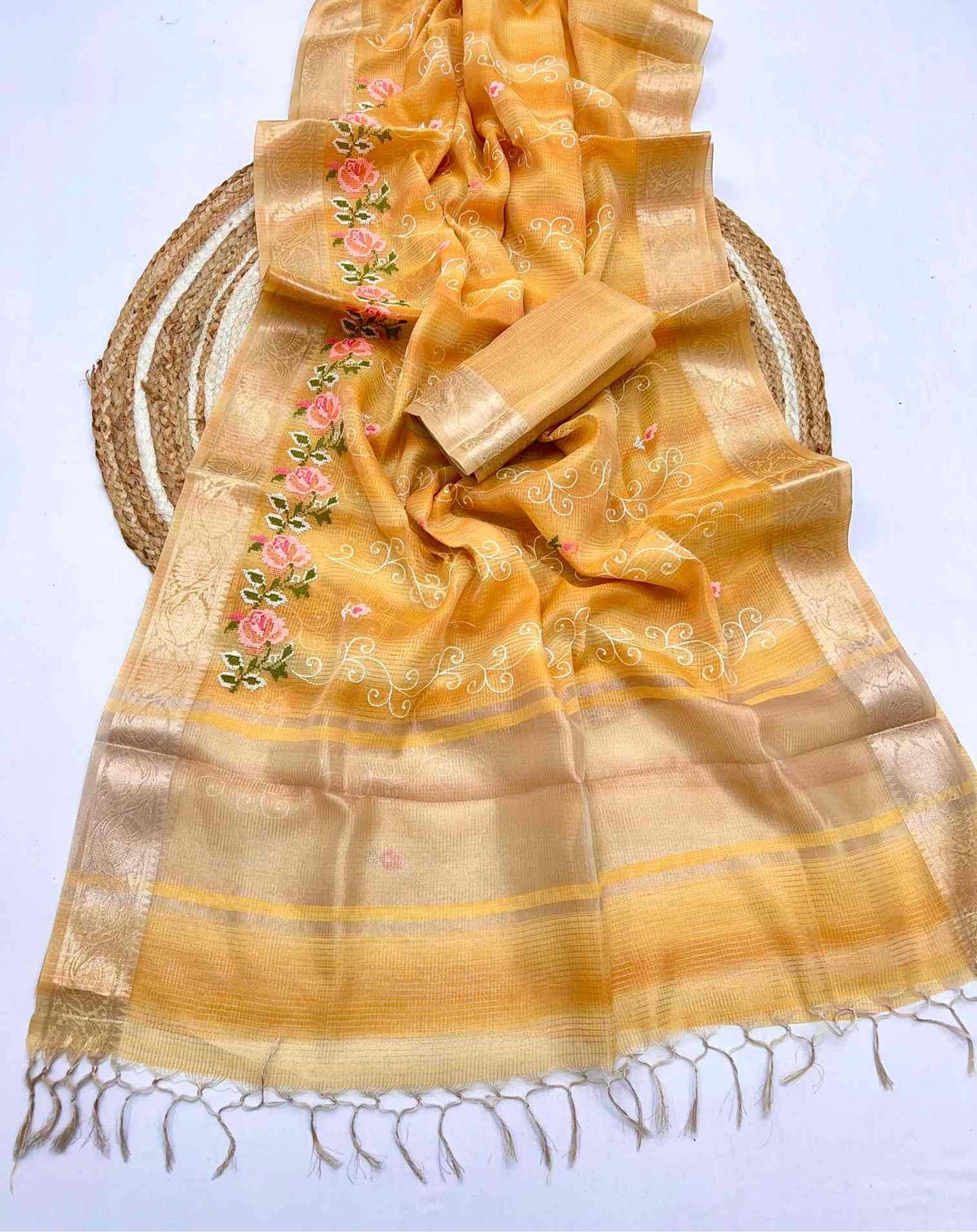 Kota Checks Designer Saree