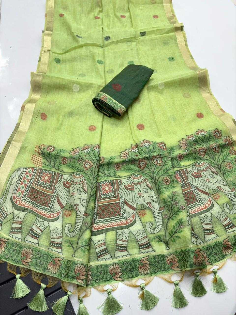 Haripriya Soft Silk Saree in Light Green