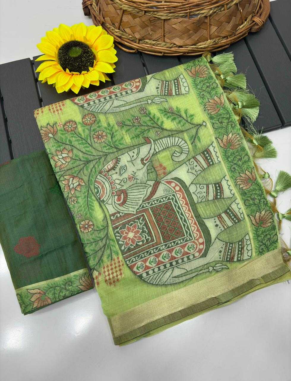 Haripriya Soft Silk Saree in Light Green