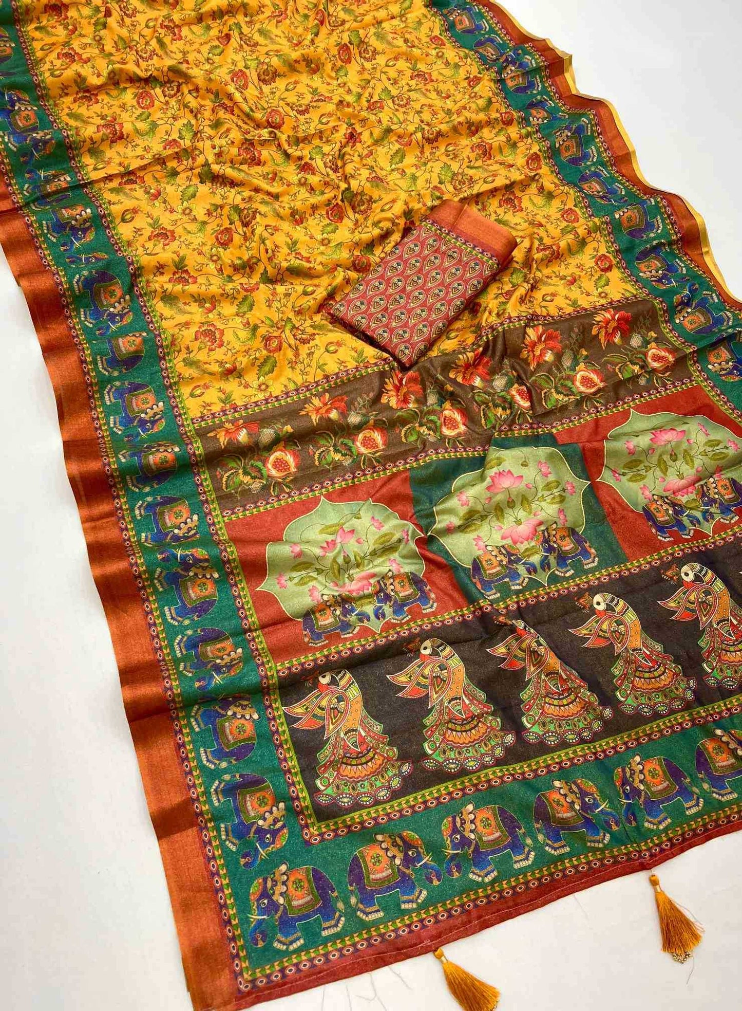 Printed Silk Saree