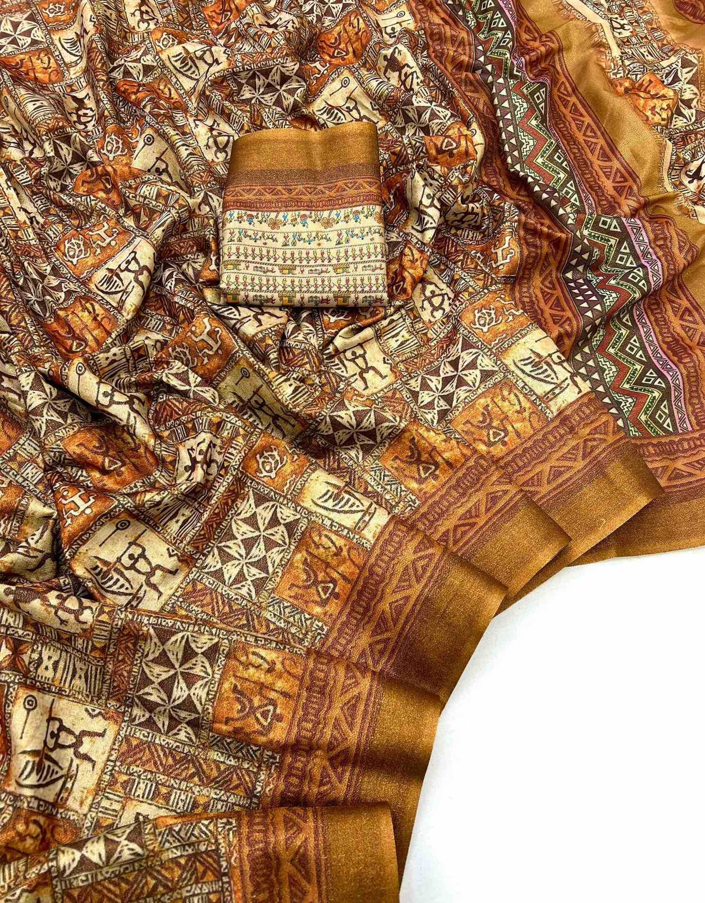 Printed Silk Saree