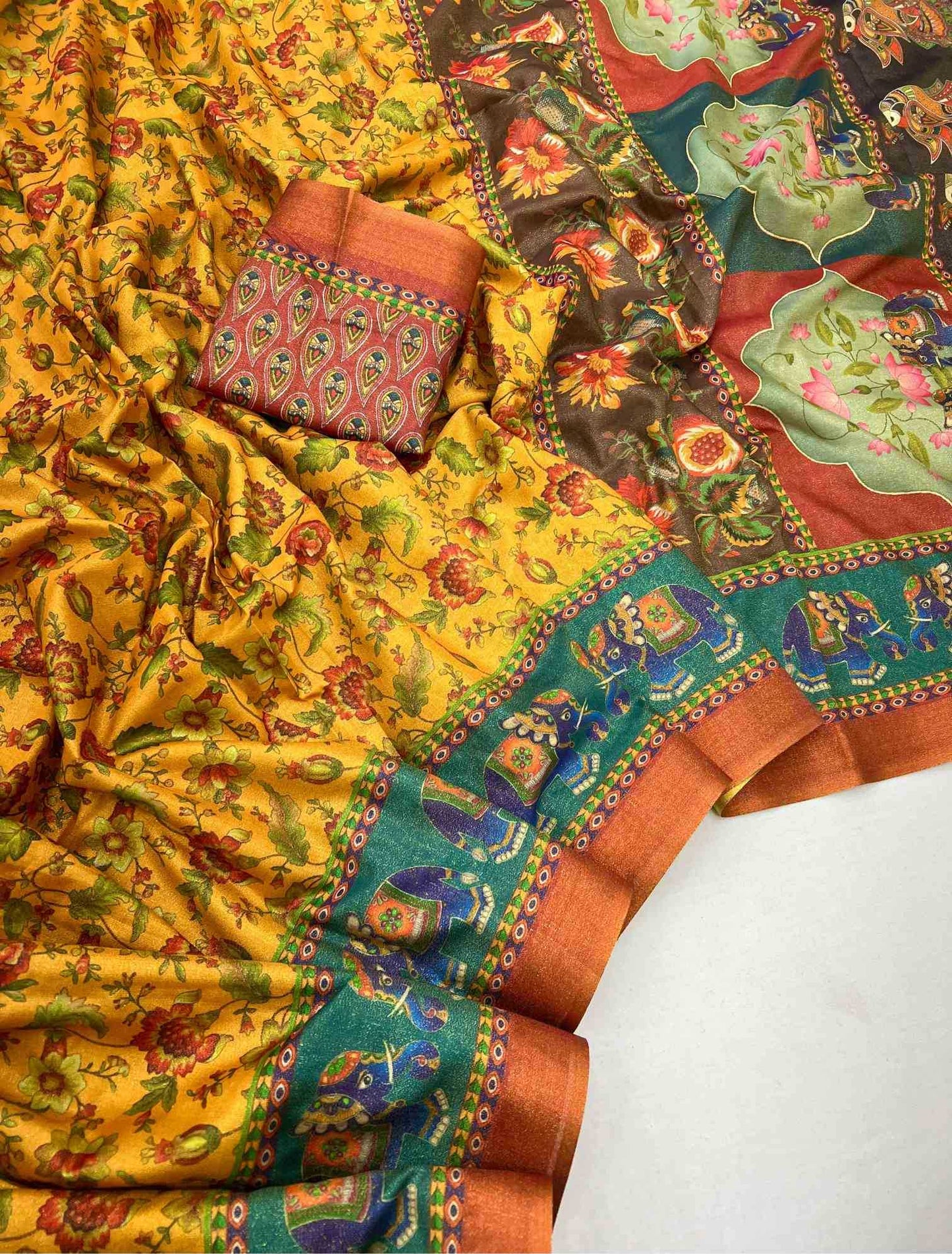 Printed Silk Saree
