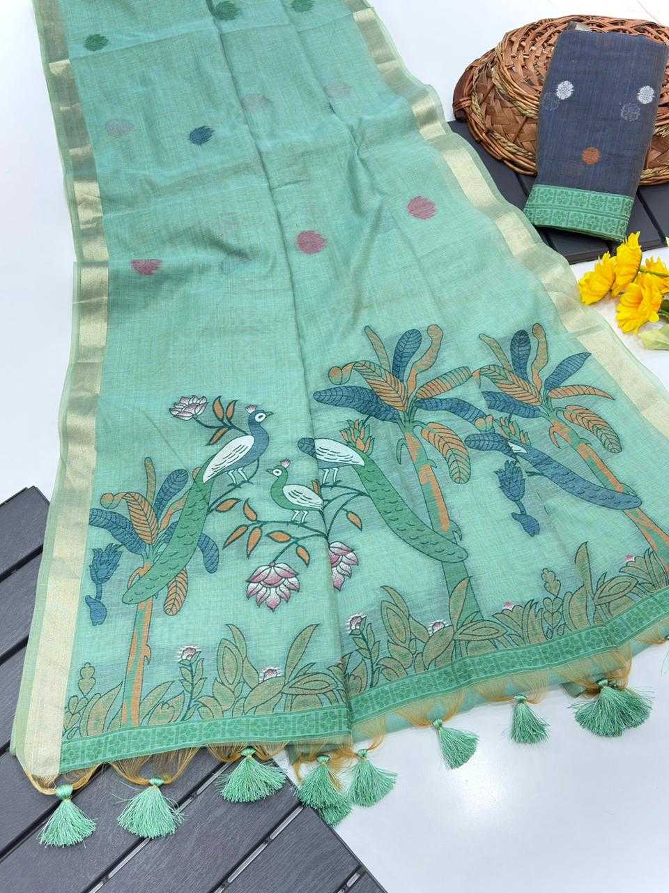 Indrani Cotton Designer Saree
