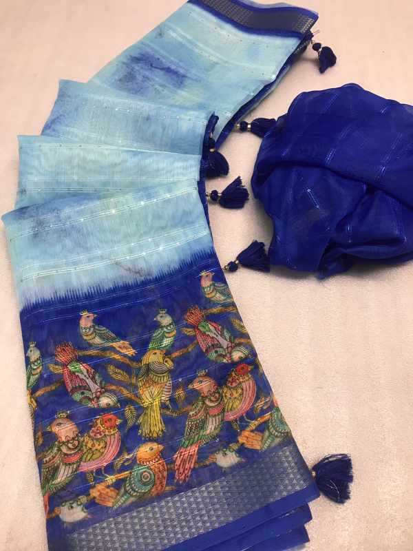Viscose Sequnce Designer Saree
