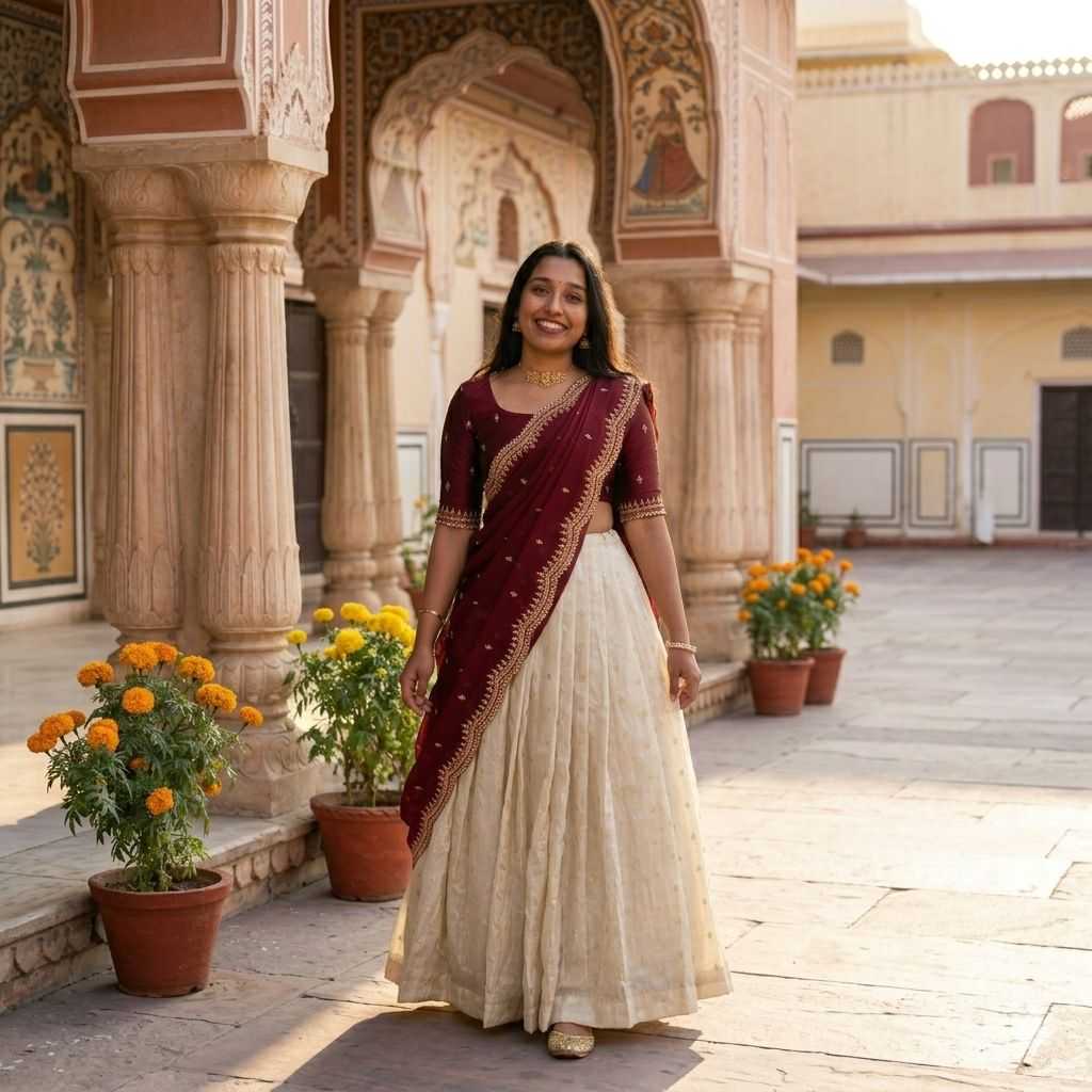 Tissue Silk Zari Border Saree