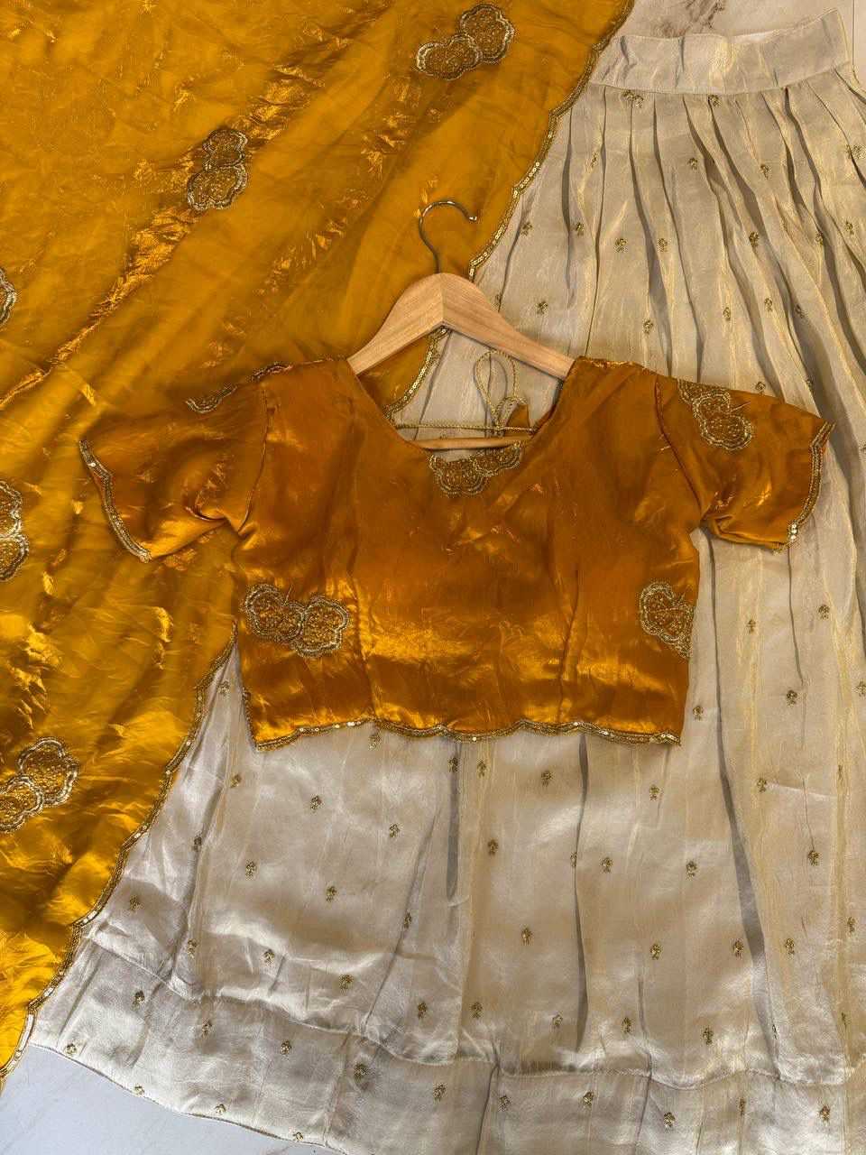 Tissue Silk Zari Border Saree