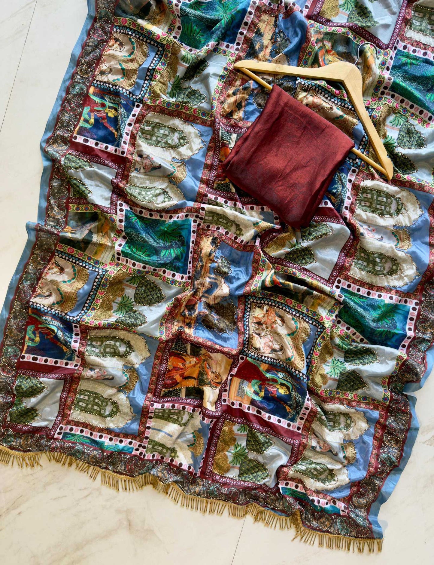 Chinon Silk Brocade Saree