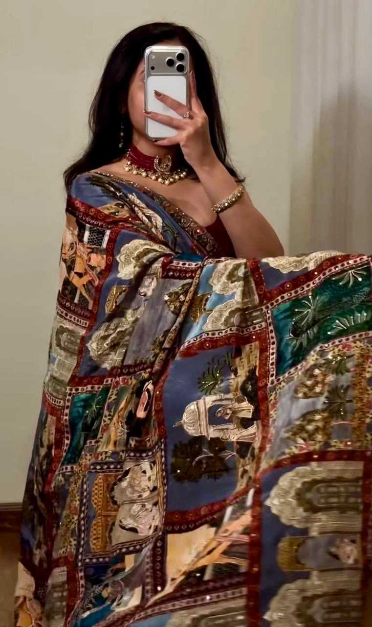 Chinon Silk Handloom Saree