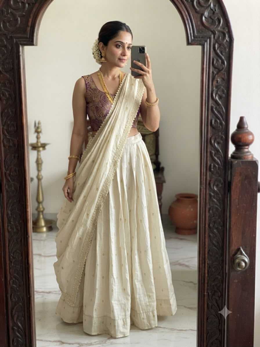 Tissue Silk Lehenga