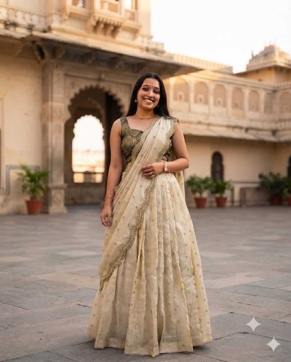 Tissue Silk Lehenga