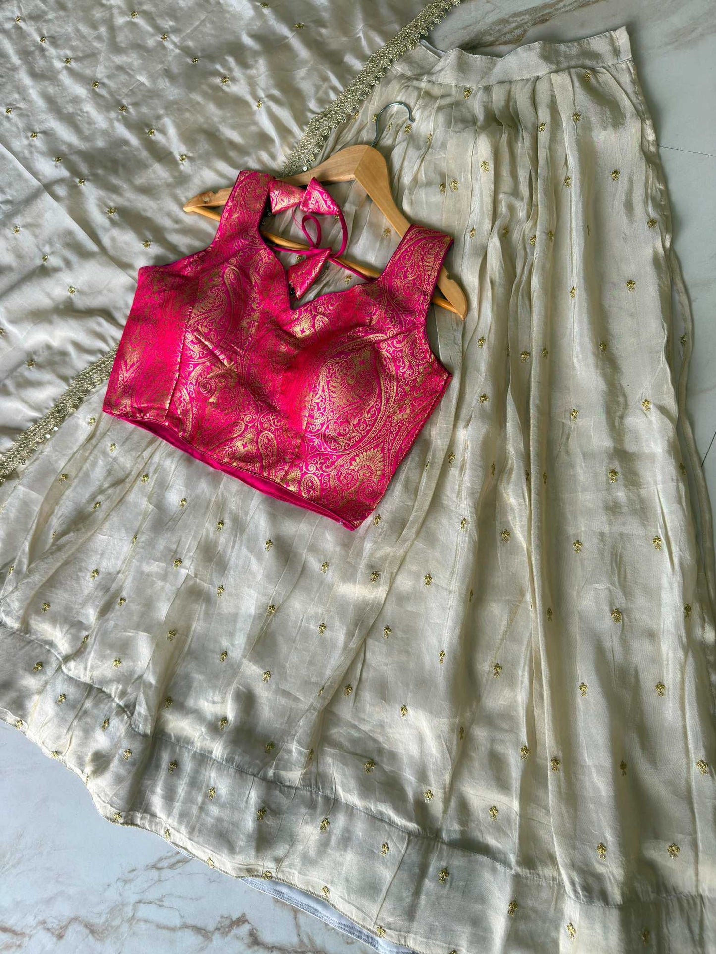 Tissue Silk Lehenga