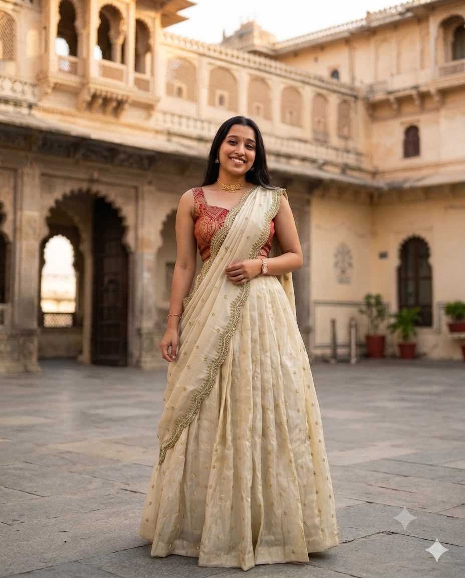 Tissue Silk Lehenga