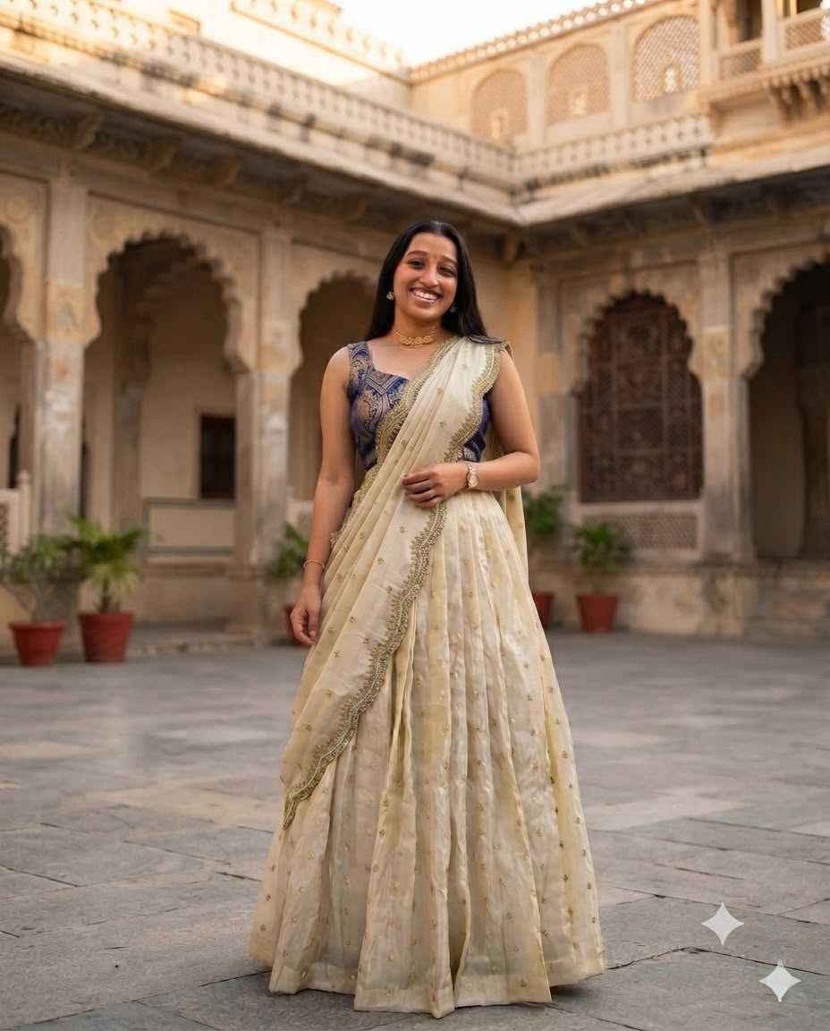 Tissue Silk Lehenga