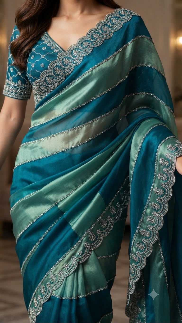 Space Silk Designer Saree