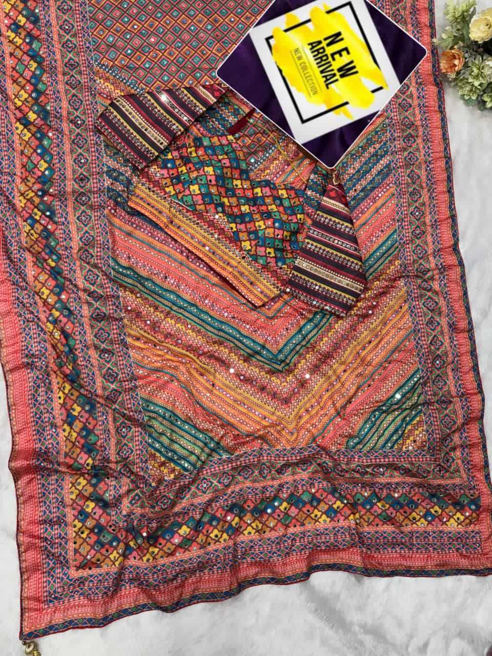 Chinon Printed Saree