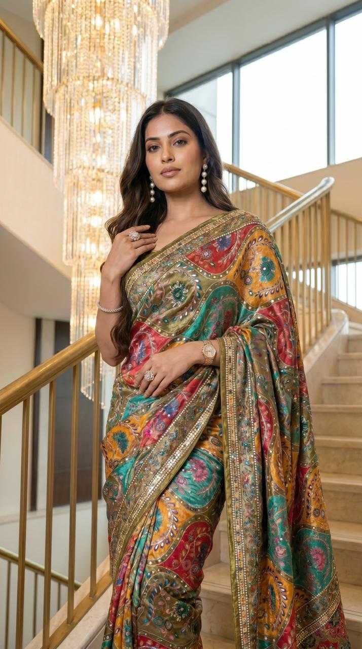 Crepe Silk Printed Saree