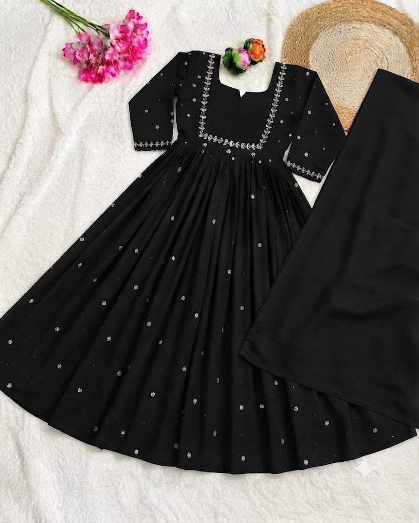 Aanya Soft Silk Embroidery Gown