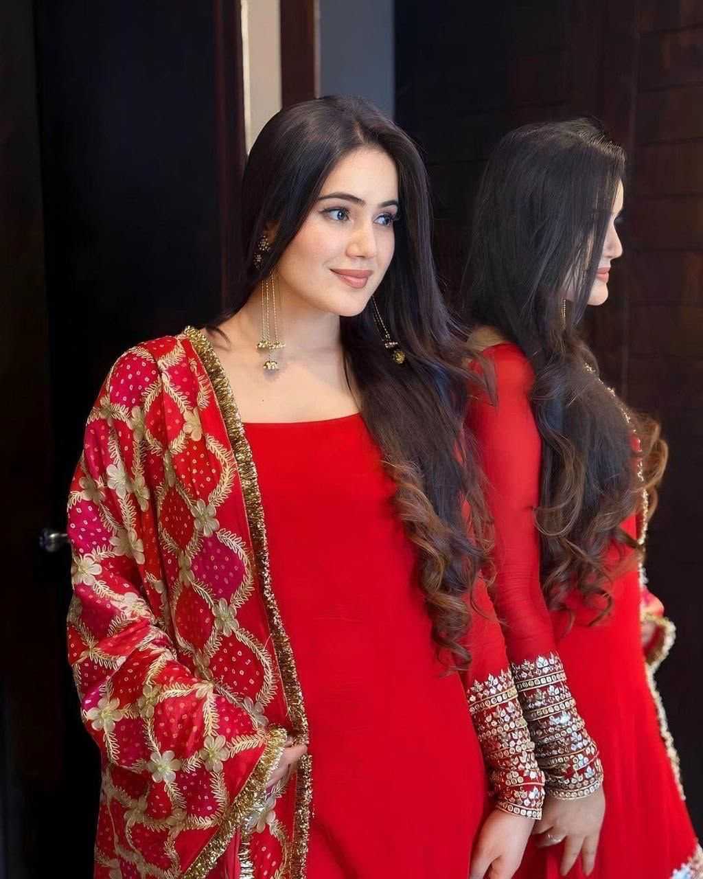 Aarohi Premium Roman Silk Party Wear Suit