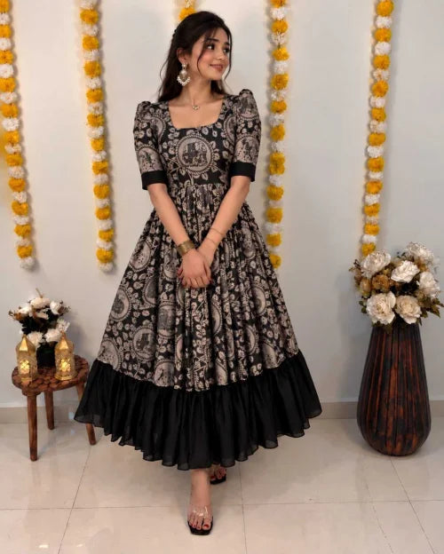 Aarohi Vichitra Silk Designer Dress