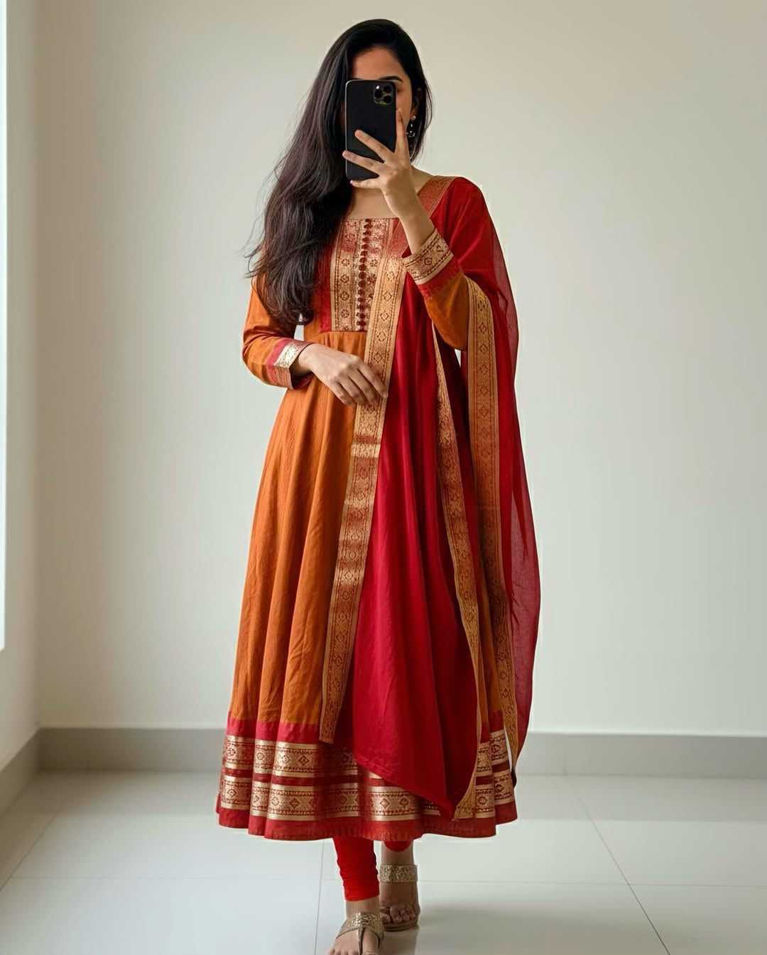 Aditi Silk Cotton Fancy Gown