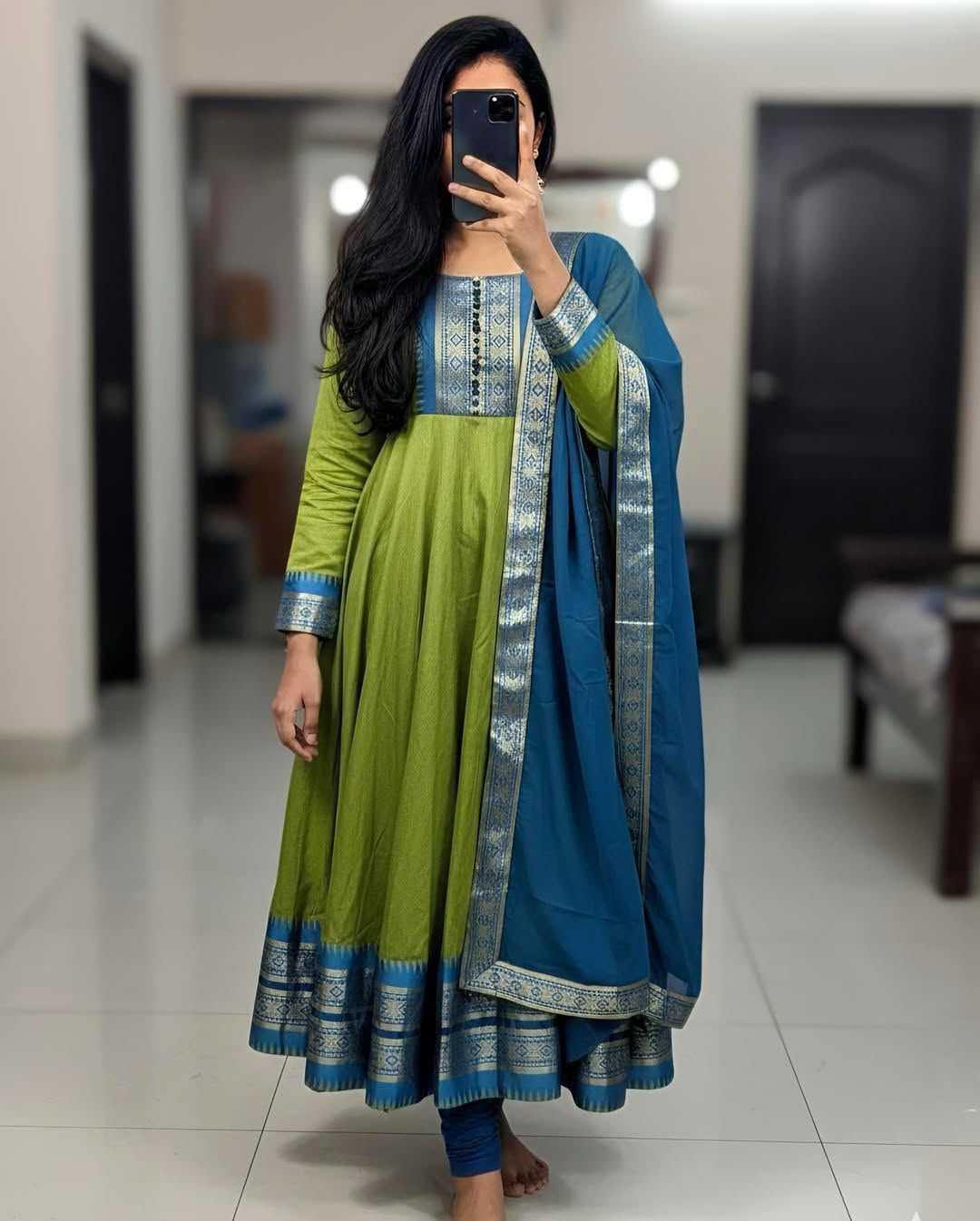 Aditi Silk Cotton Fancy Gown
