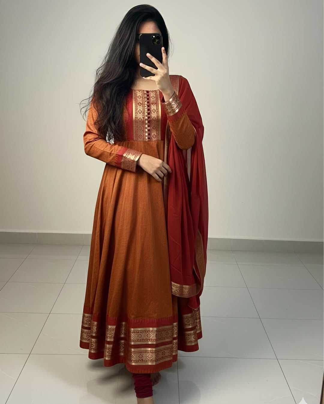 Aditi Silk Cotton Fancy Gown
