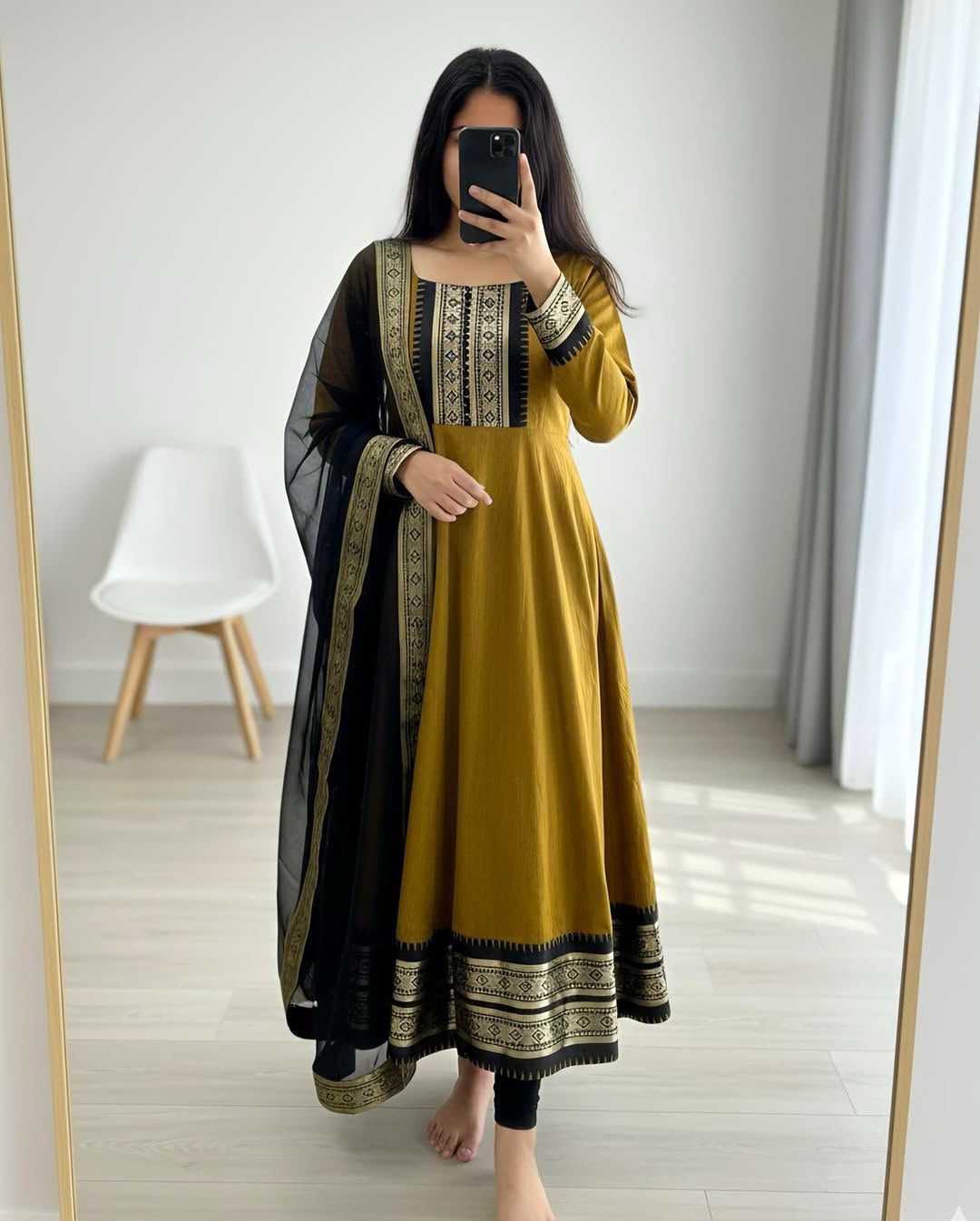 Aditi Silk Cotton Fancy Gown